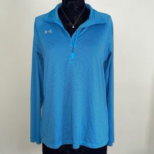 UNDER ARMOUR Teal Striped Long Sleeve Top